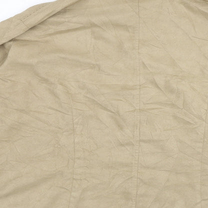 Womens UK Size 18 Marks and Spencer Beige Basic Button-Up