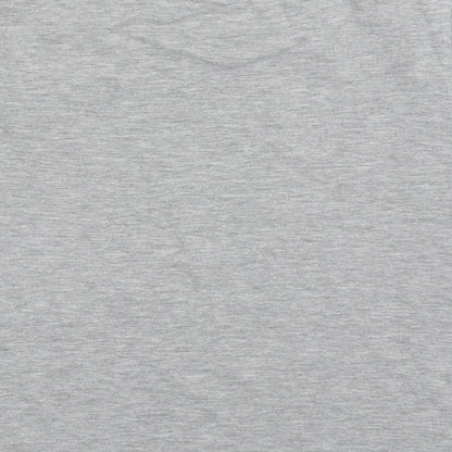 Marks and Spencer Girls Grey  Cotton Basic T-Shirt Size 11-12 Years Crew Neck Pullover - friends