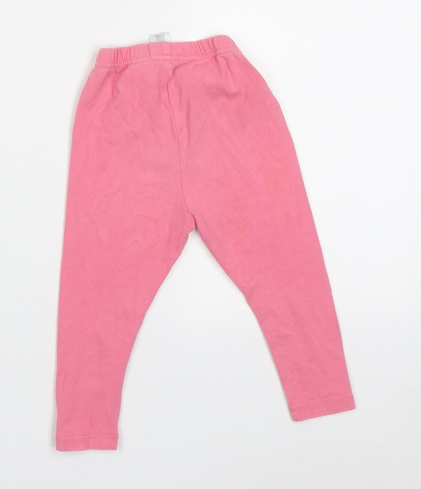 TU Girls Pink  Cotton Capri Trousers Size 2 Years  Regular Pullover