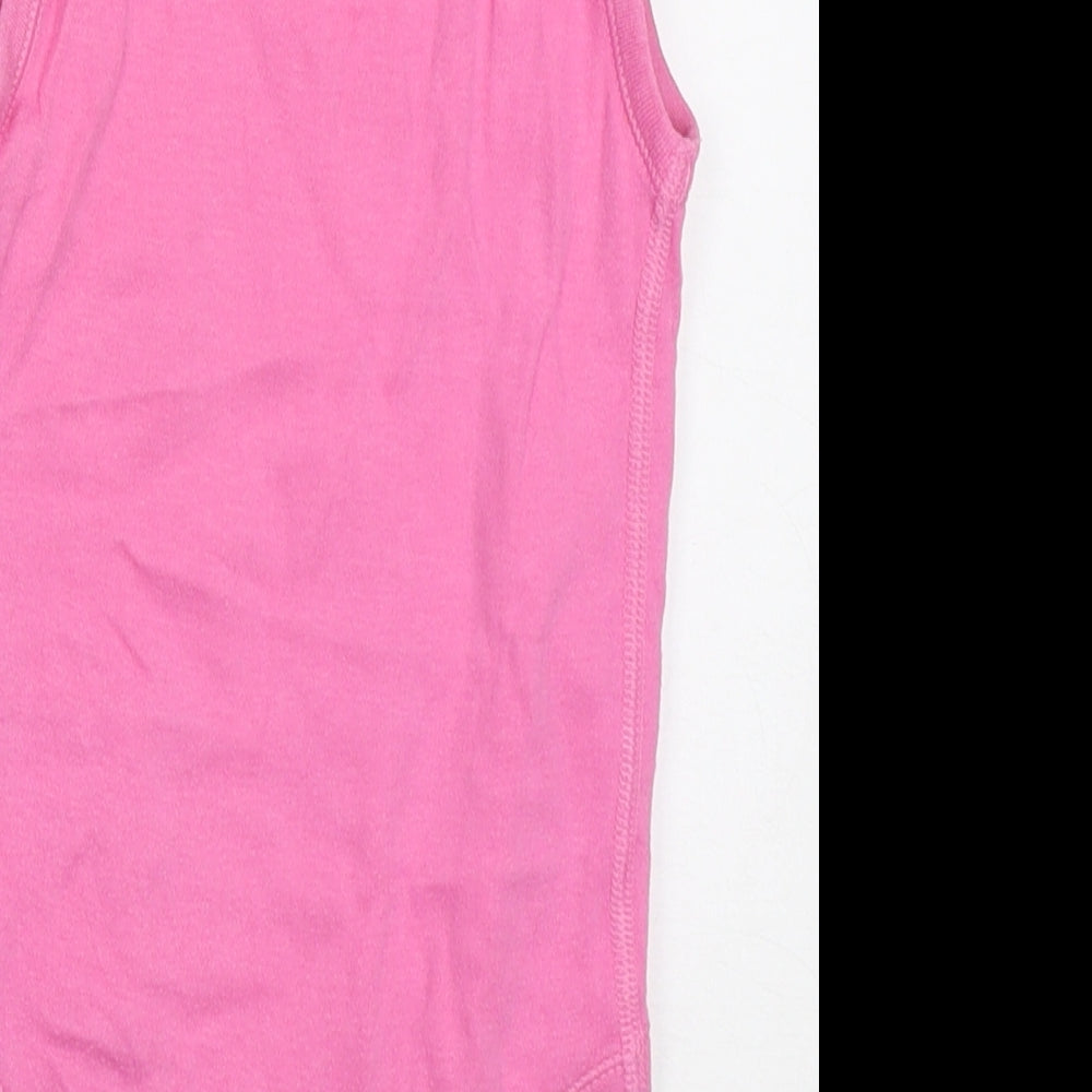 Matalan Girls Pink  Cotton Babygrow One-Piece Size 18-24 Months  Button