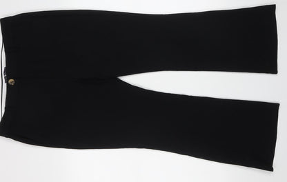 Womens UK Size 14 Marks and Spencer Regular Fit  Black Trousers