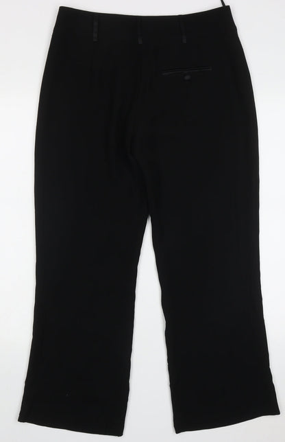 Womens UK Size 12 Marks and Spencer Regular Fit  Black Trousers