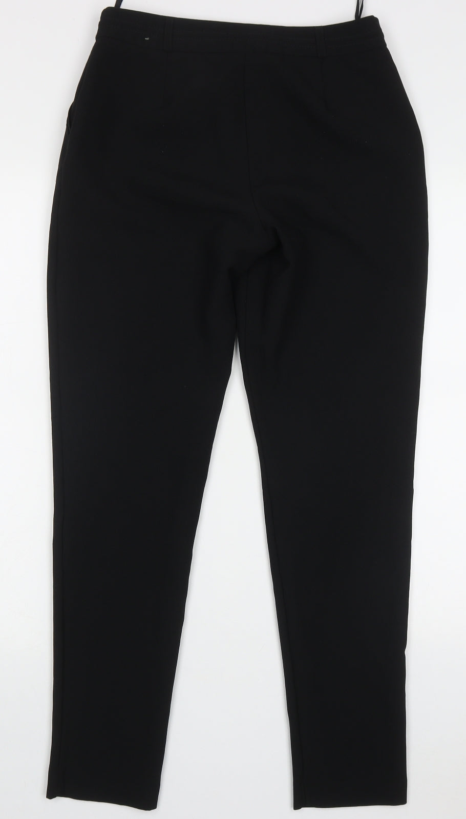 Primark Womens Black  Polyester Trousers  Size 8 L29 in Regular Hook & Eye