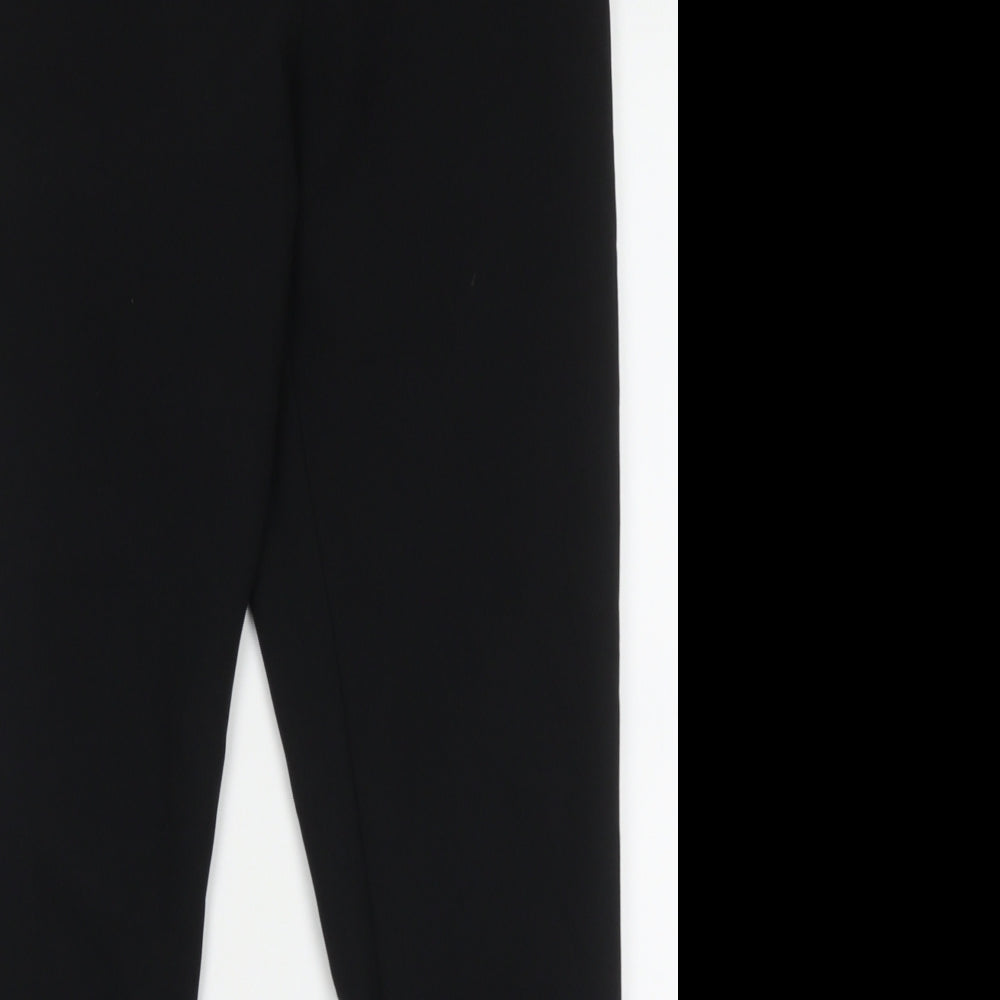 Primark Womens Black  Polyester Trousers  Size 8 L29 in Regular Hook & Eye