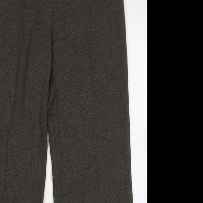 Womens UK Size 12 Marks and Spencer Regular Fit  Brown Trousers