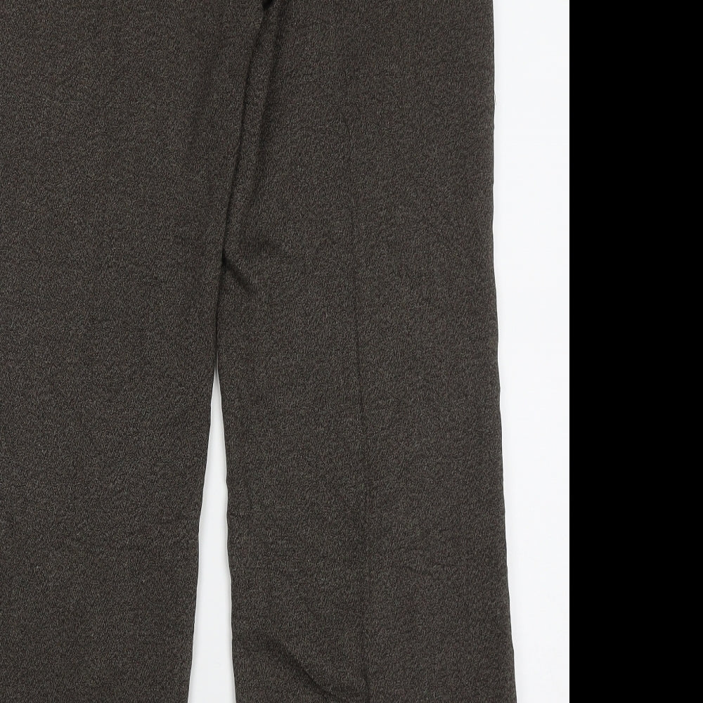 Womens UK Size 12 Marks and Spencer Regular Fit  Brown Trousers