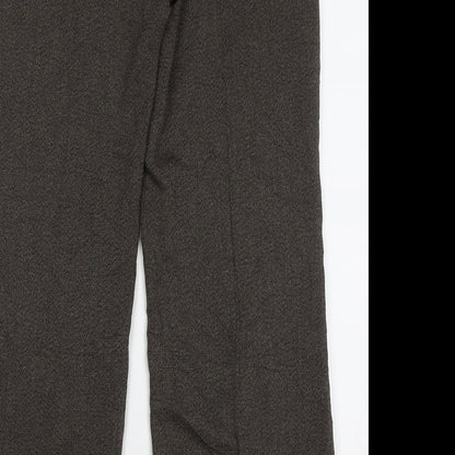 Womens UK Size 12 Marks and Spencer Regular Fit  Brown Trousers