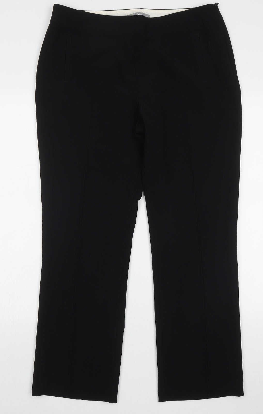 Womens UK Size 14 Marks and Spencer Regular Fit  Black Trousers
