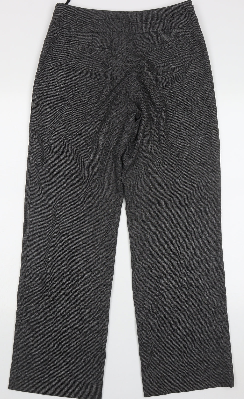 Autonomy Womens Grey  Polyester Trousers  Size 10 L31 in Regular Button