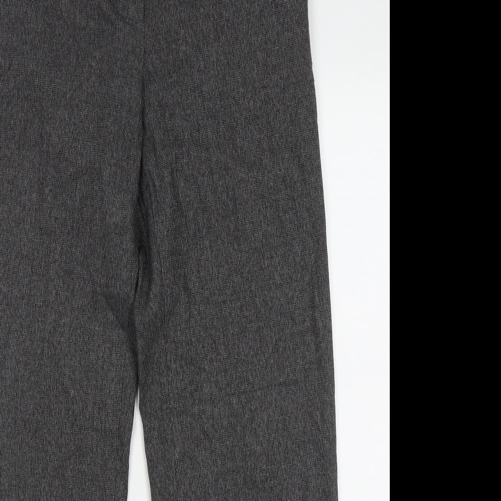 Autonomy Womens Grey  Polyester Trousers  Size 10 L31 in Regular Button