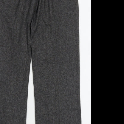 Autonomy Womens Grey  Polyester Trousers  Size 10 L31 in Regular Button