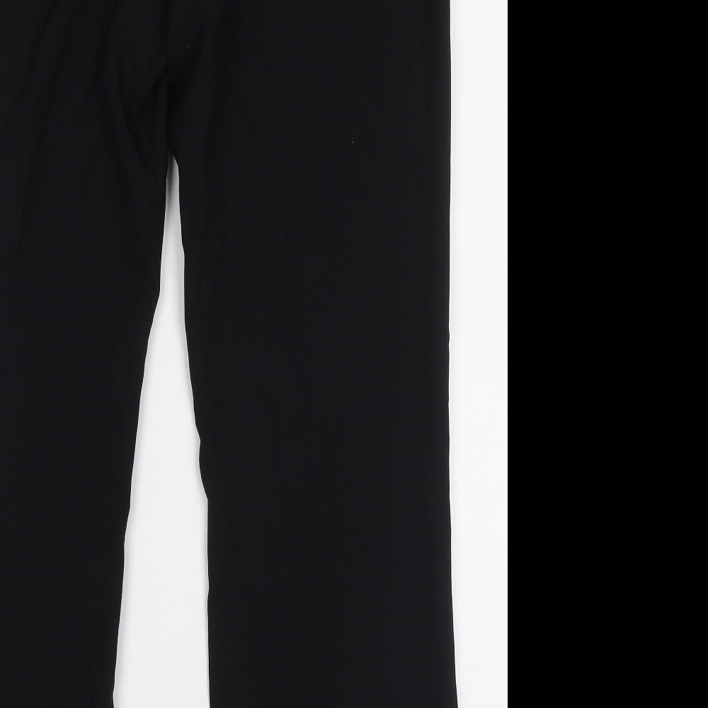George Womens Black  Polyester Trousers  Size 14 L28 in Regular Hook & Eye