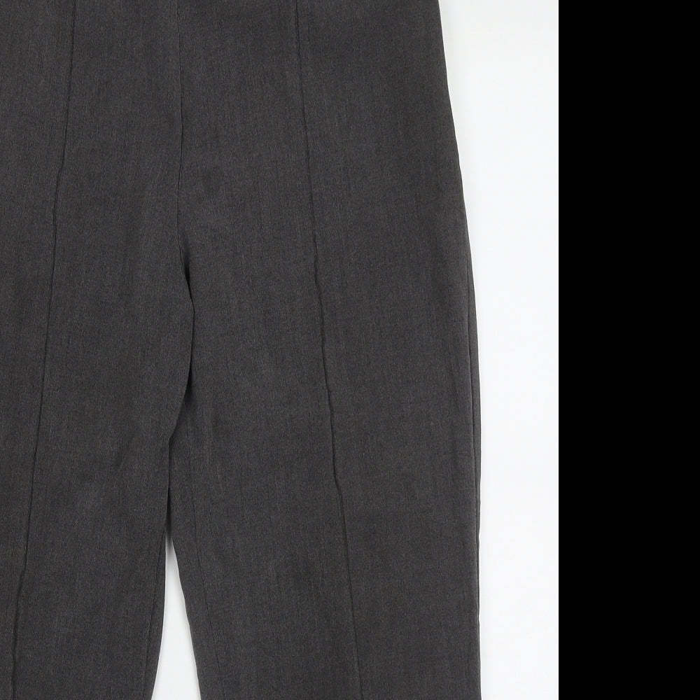 BM Womens Grey  Polyester Trousers  Size 12 L26 in Regular