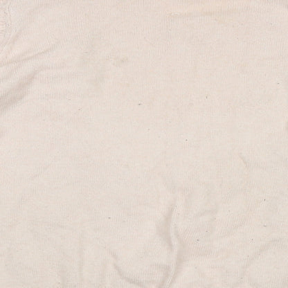 F&F Womens Pink Crew Neck Geometric Viscose Pullover Jumper Size 16