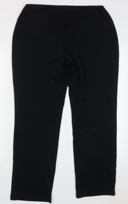 Womens UK Size 14 Marks and Spencer Regular Fit  Black Trousers