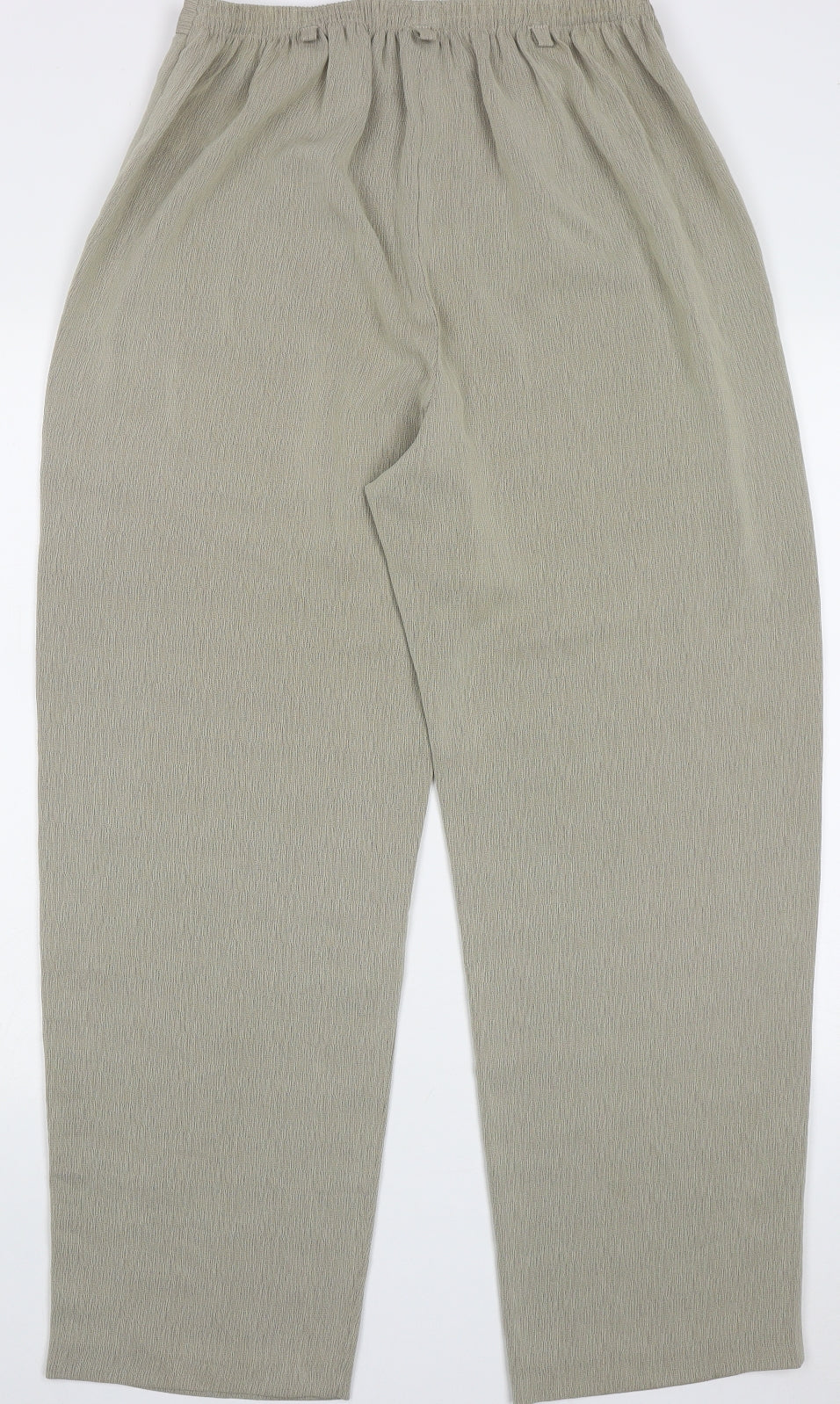 Womens UK Size 16 Preworn Regular Fit  Green Trousers