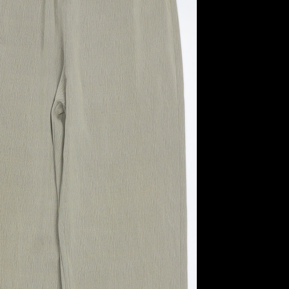 Womens UK Size 16 Preworn Regular Fit  Green Trousers