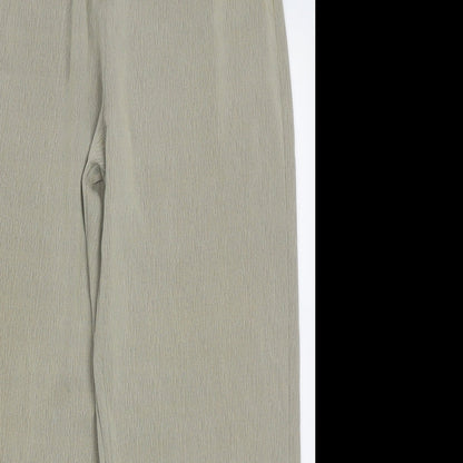 Womens UK Size 16 Preworn Regular Fit  Green Trousers
