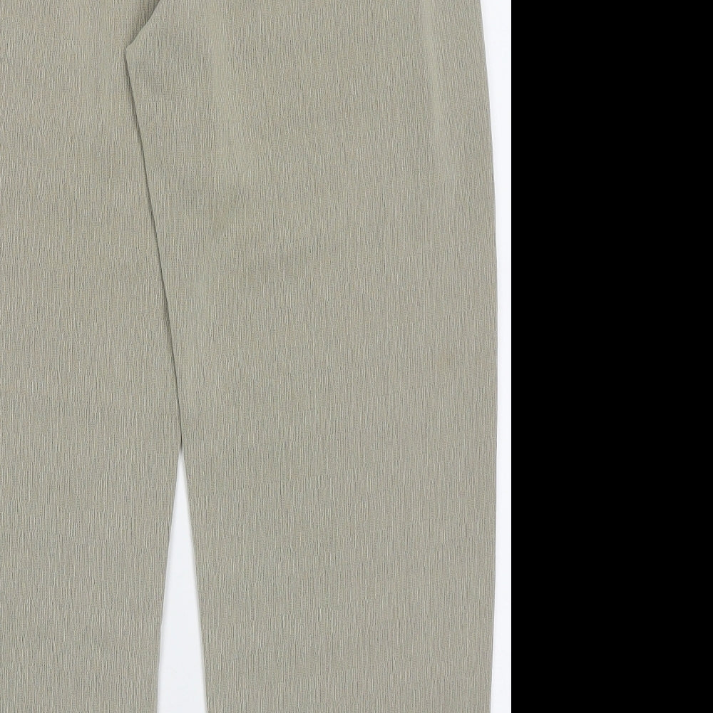 Womens UK Size 16 Preworn Regular Fit  Green Trousers