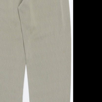 Womens UK Size 16 Preworn Regular Fit  Green Trousers