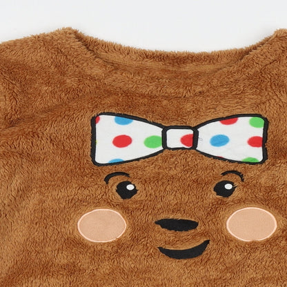 George Womens Brown  Polyester  Pyjama Top Size 14   - Pudsey