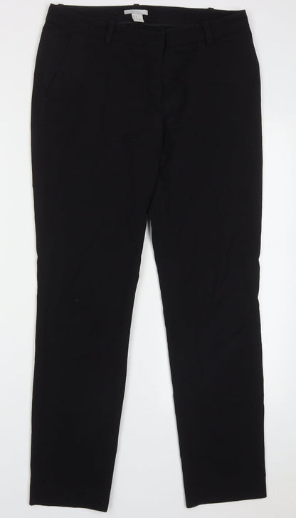 Womens UK Size 10 H&M Regular Fit  Black Trousers