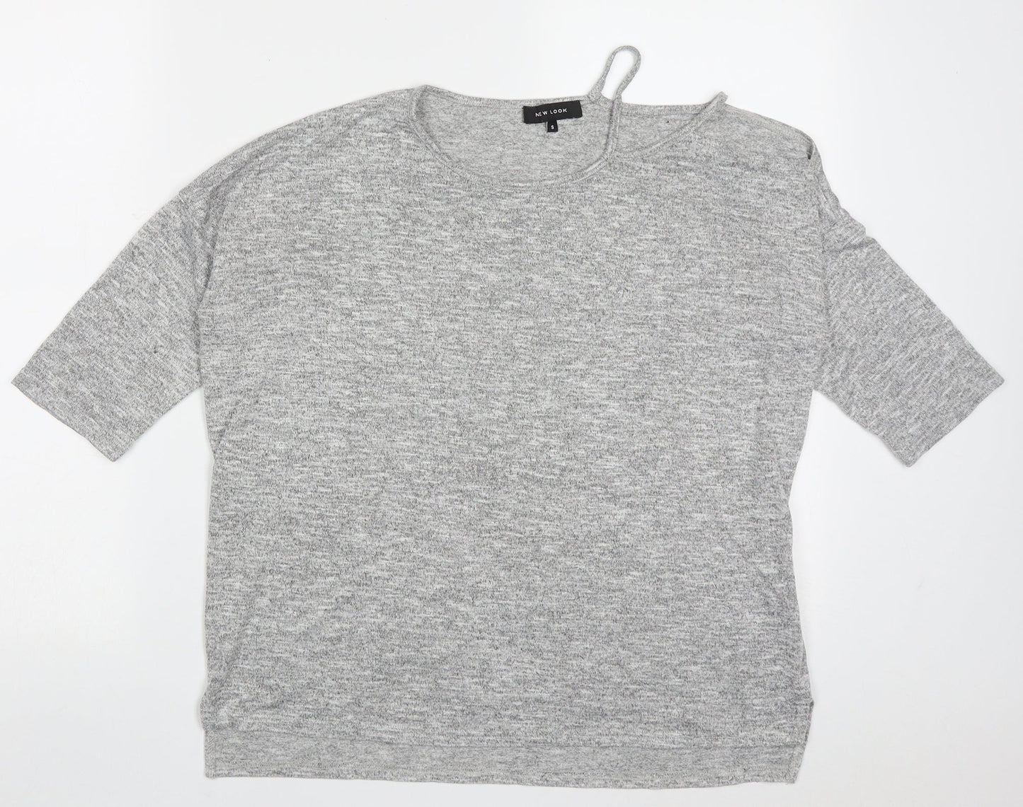 Womens UK Size S New Look Grey Pullover Jumper