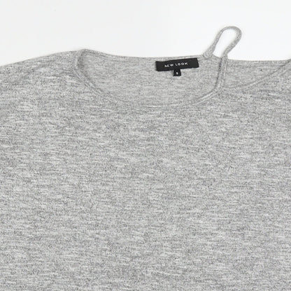 Womens UK Size S New Look Grey Pullover Jumper