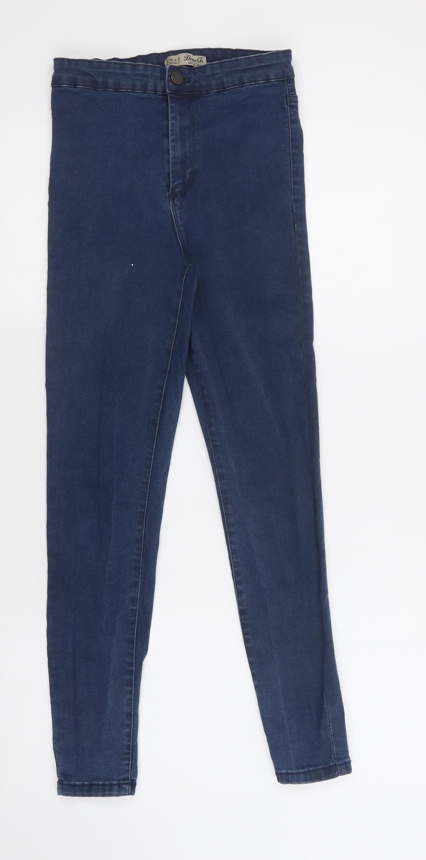 Primark Womens Blue  Cotton Jegging Jeans Size 10 L27 in Regular Button