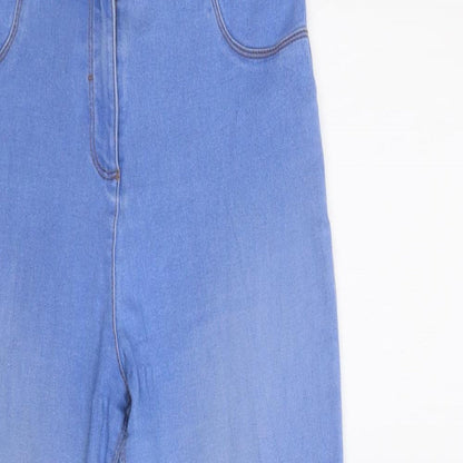 Matalana Womens Blue  Cotton Jegging Jeans Size 12 L28 in Regular Button