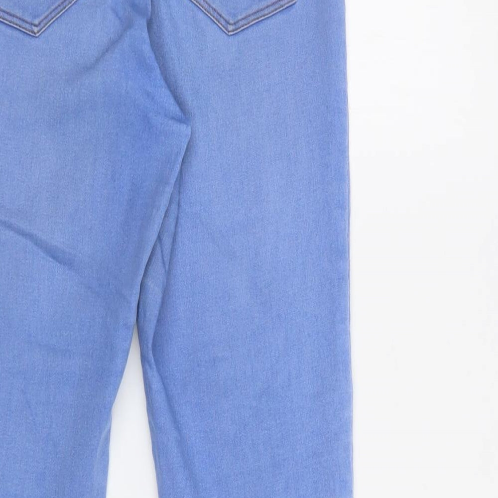 Matalana Womens Blue  Cotton Jegging Jeans Size 12 L28 in Regular Button