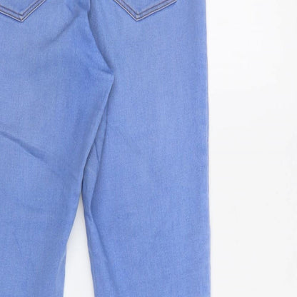 Matalana Womens Blue  Cotton Jegging Jeans Size 12 L28 in Regular Button