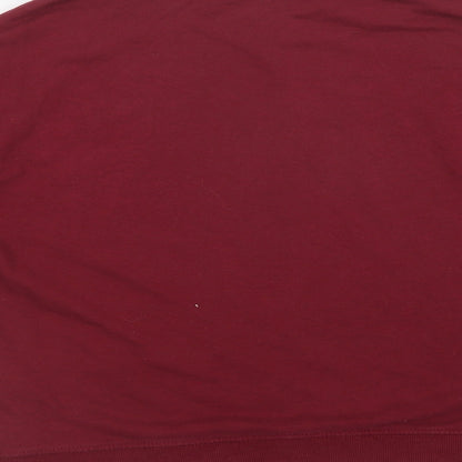 H&M Womens Purple  Cotton Pullover Sweatshirt Size S   - Heart