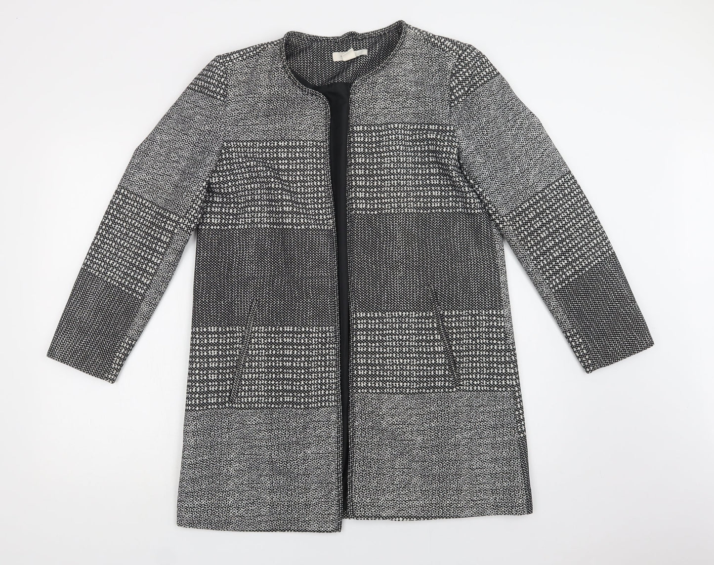 Womens UK Size 12 H&M Grey Overcoat