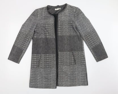 Womens UK Size 12 H&M Grey Overcoat