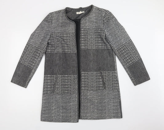 Womens UK Size 12 H&M Grey Overcoat