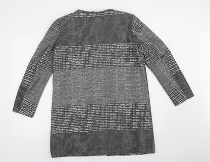 Womens UK Size 12 H&M Grey Overcoat