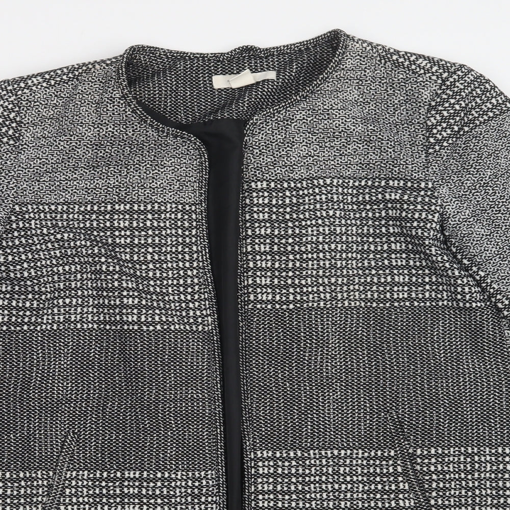 Womens UK Size 12 H&M Grey Overcoat