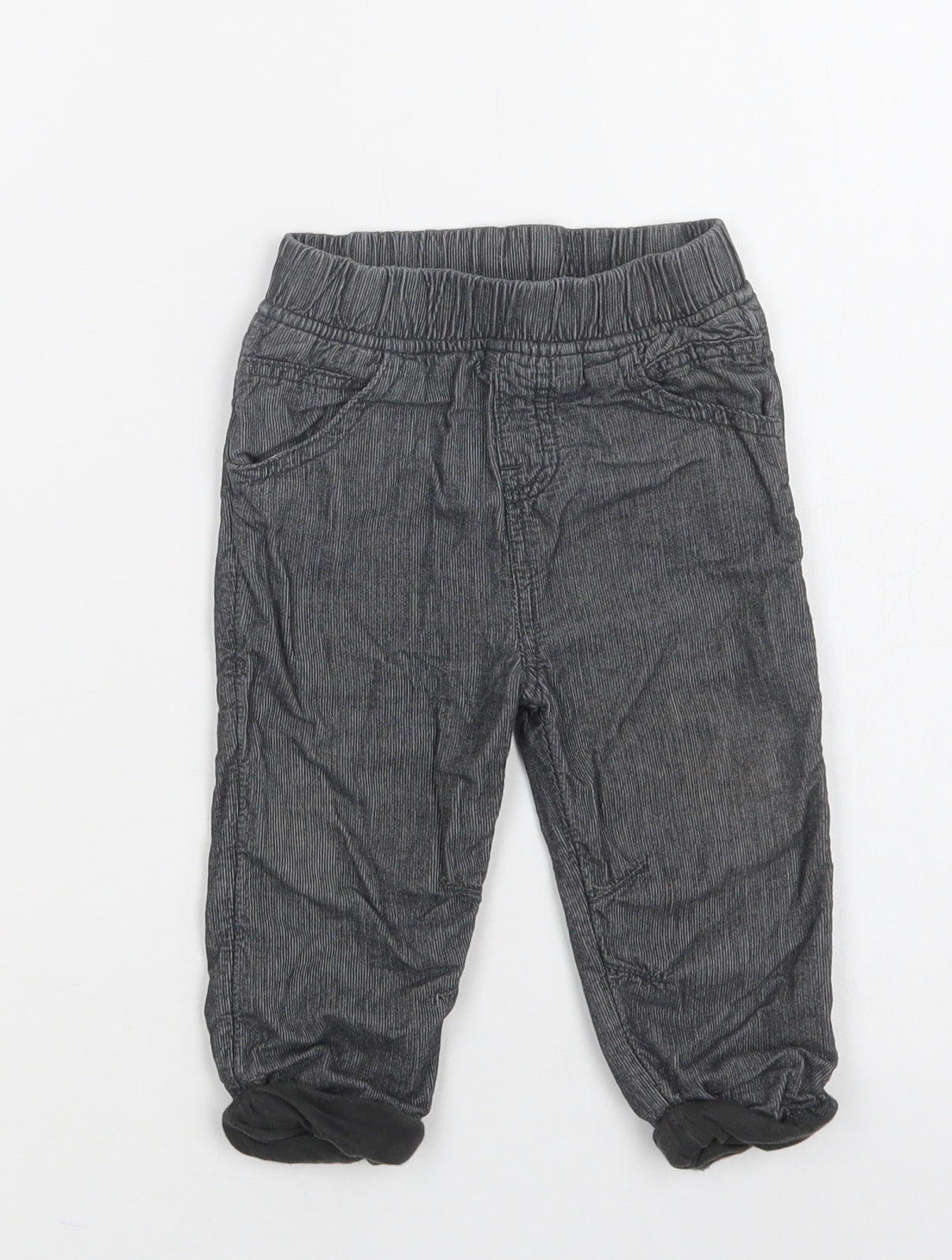 TU Baby Grey  Cotton Jogger Trousers Size 9-12 Months