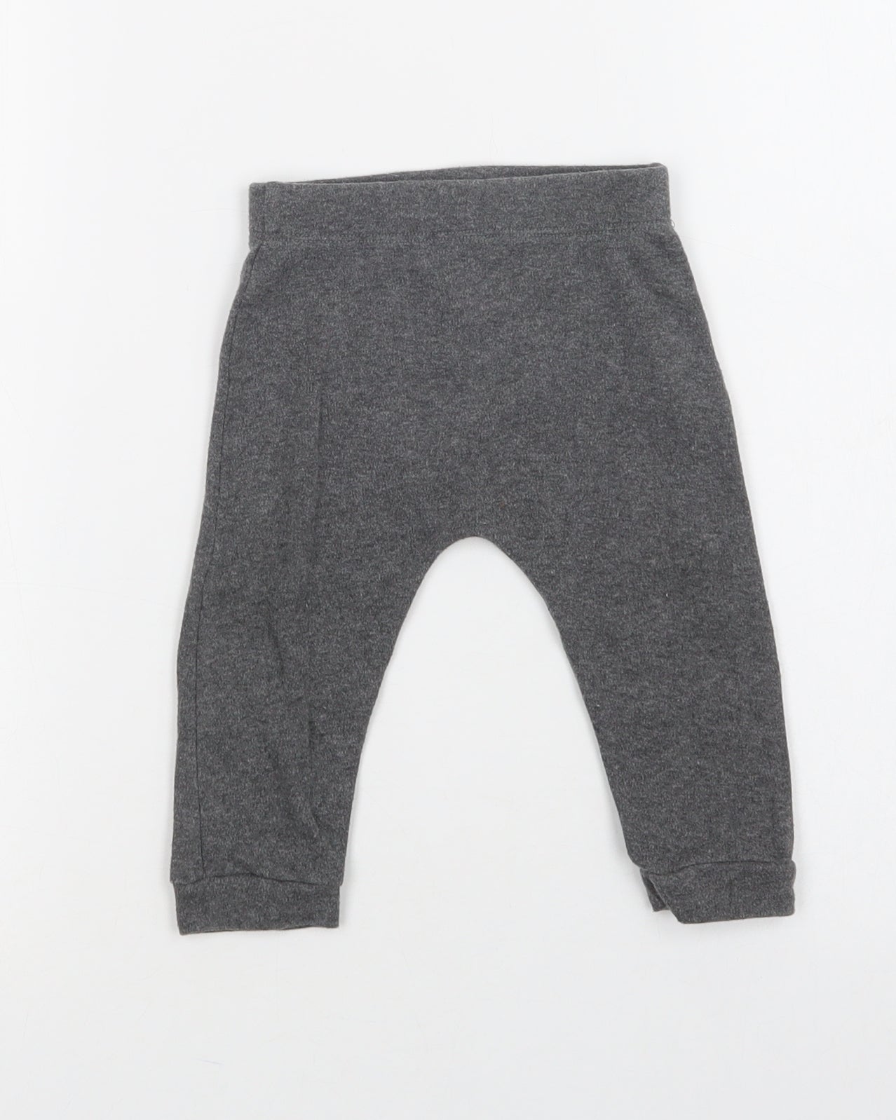 F&F Baby Grey  Cotton Jogger Trousers Size 9-12 Months