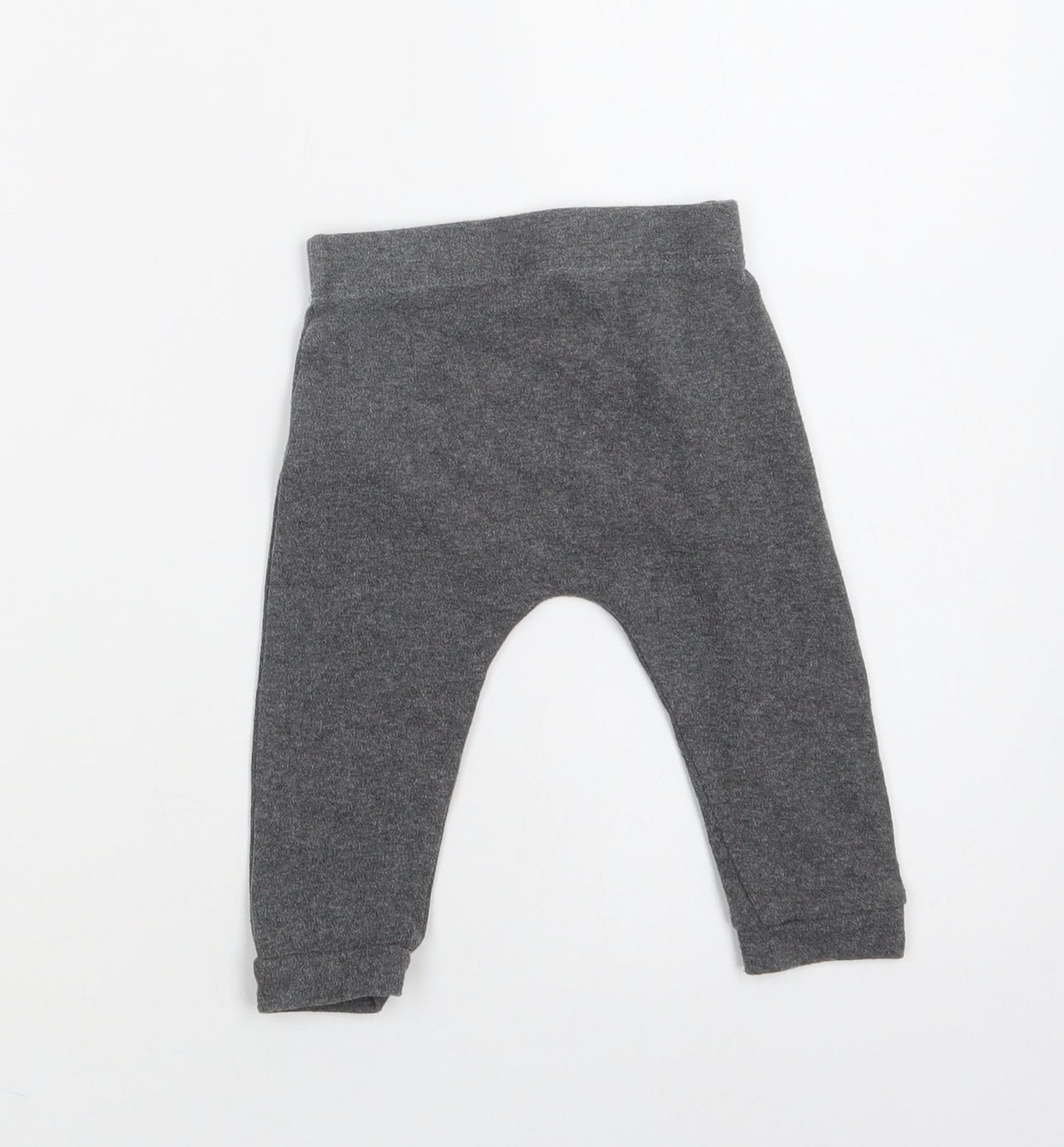 F&F Baby Grey  Cotton Jogger Trousers Size 9-12 Months