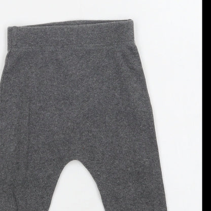 F&F Baby Grey  Cotton Jogger Trousers Size 9-12 Months