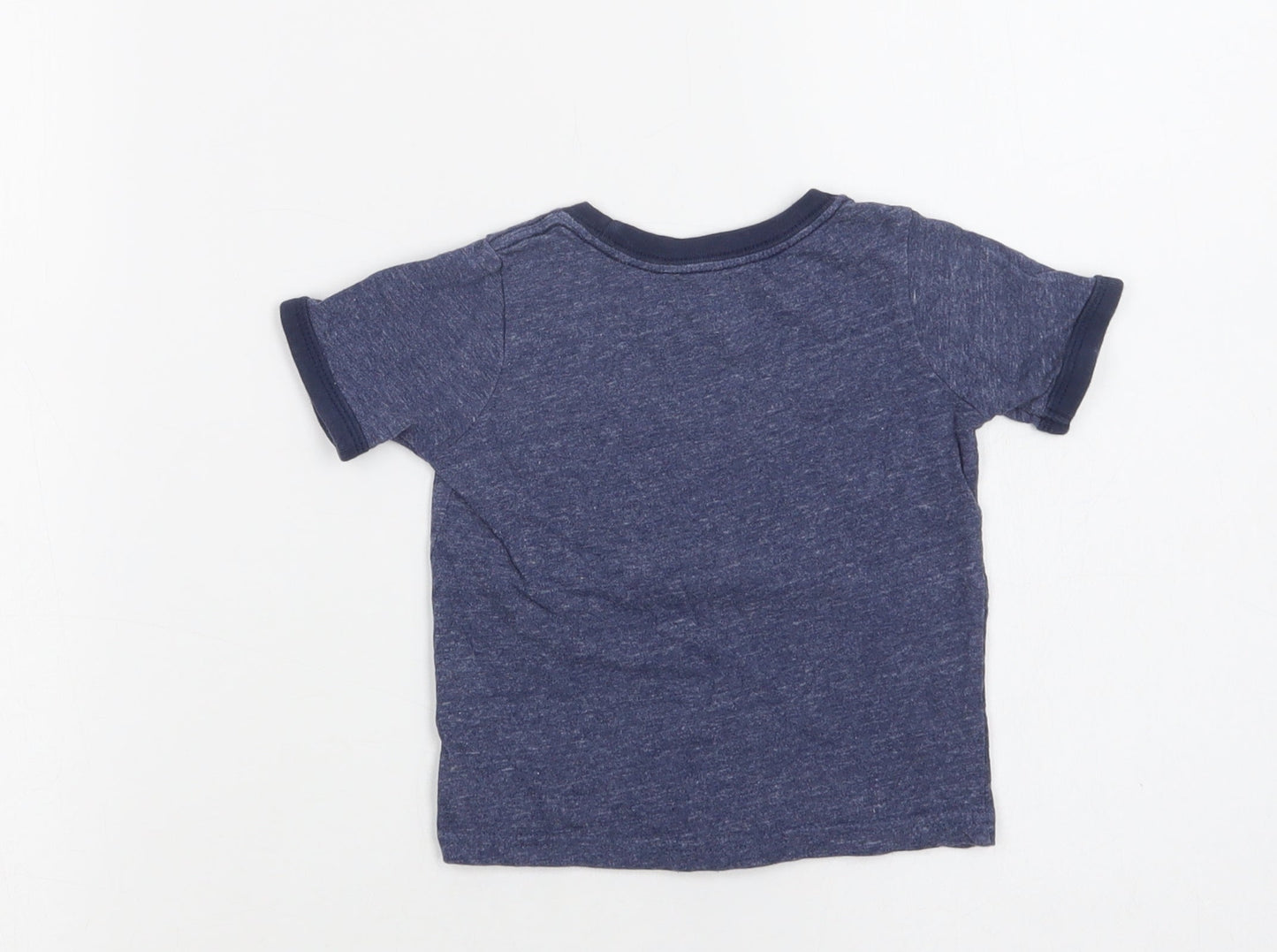 Carter's Baby Blue  Cotton Basic Polo Size 12 Months Crew Neck