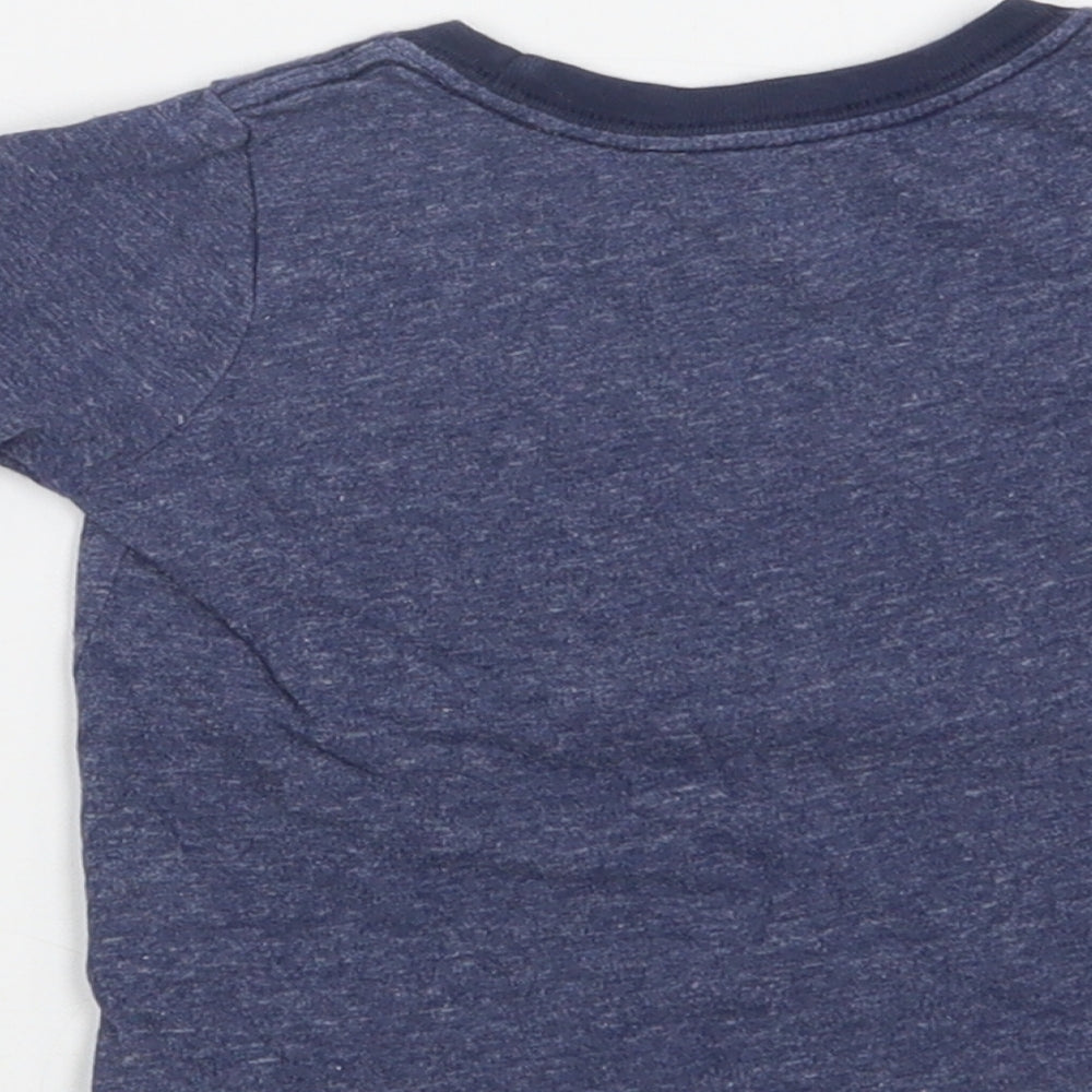 Carter's Baby Blue  Cotton Basic Polo Size 12 Months Crew Neck