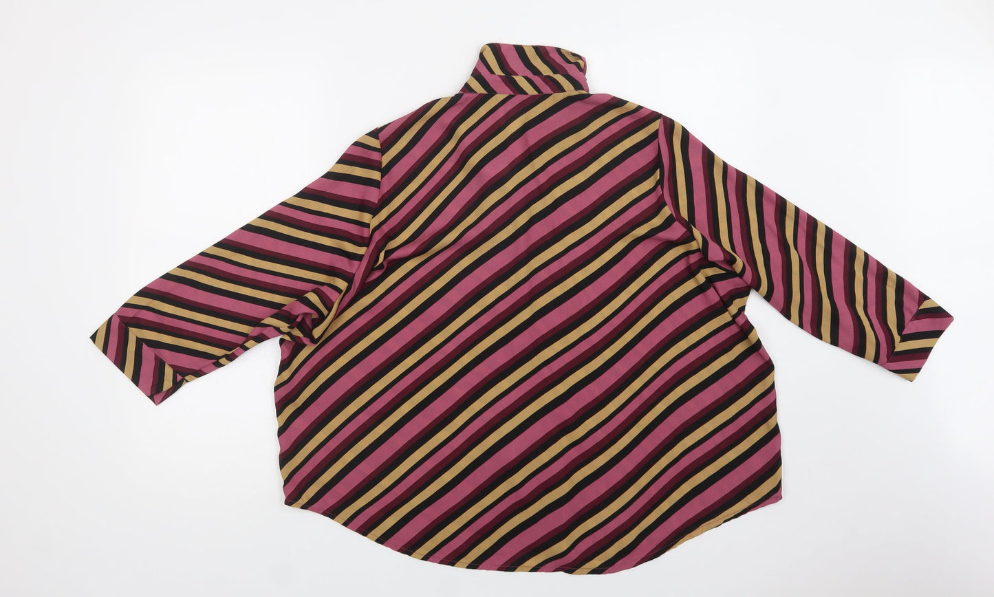Womens UK Size S VERO MODA Purple Basic Blouse