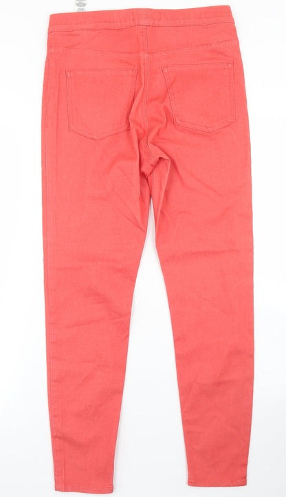 Womens UK Size 10 Marks & Spencer Regular Fit Jegging Orange Jeans