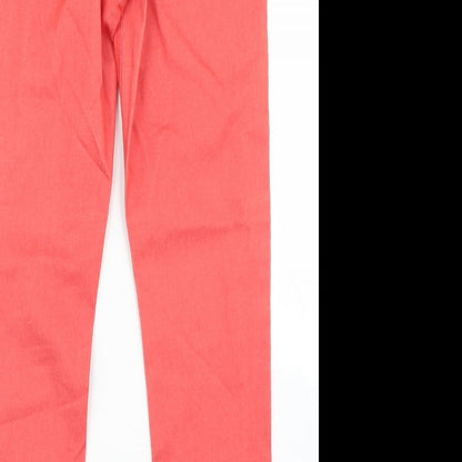 Womens UK Size 10 Marks & Spencer Regular Fit Jegging Orange Jeans