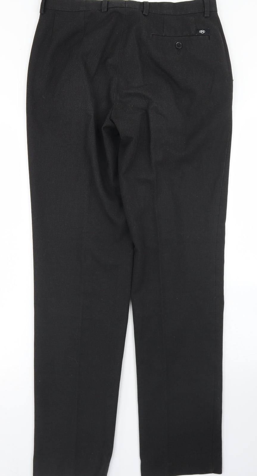 1880 Club Mens Grey  Polyester Dress Pants Trousers Size 30 in L32 in Regular Hook & Eye