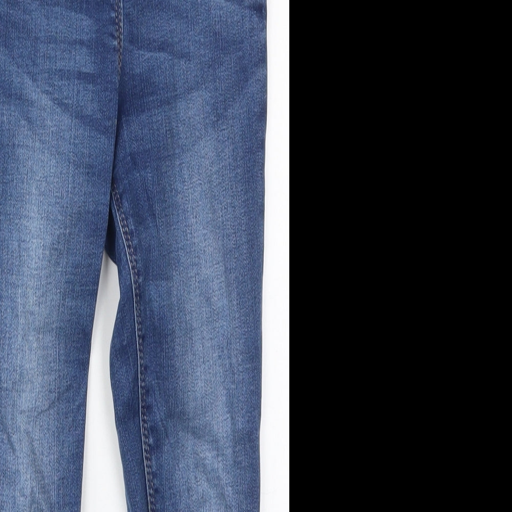 NEXT Girls Blue  Cotton Skinny Jeans Size 7 Years  Regular