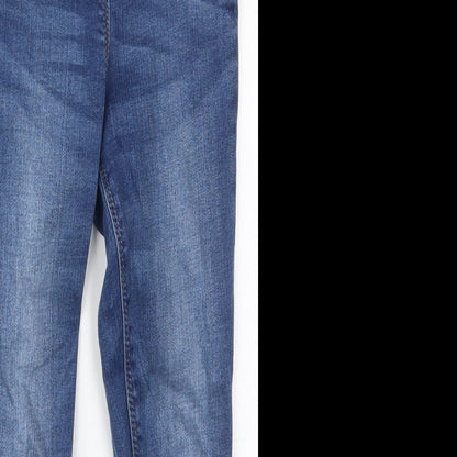 NEXT Girls Blue  Cotton Skinny Jeans Size 7 Years  Regular